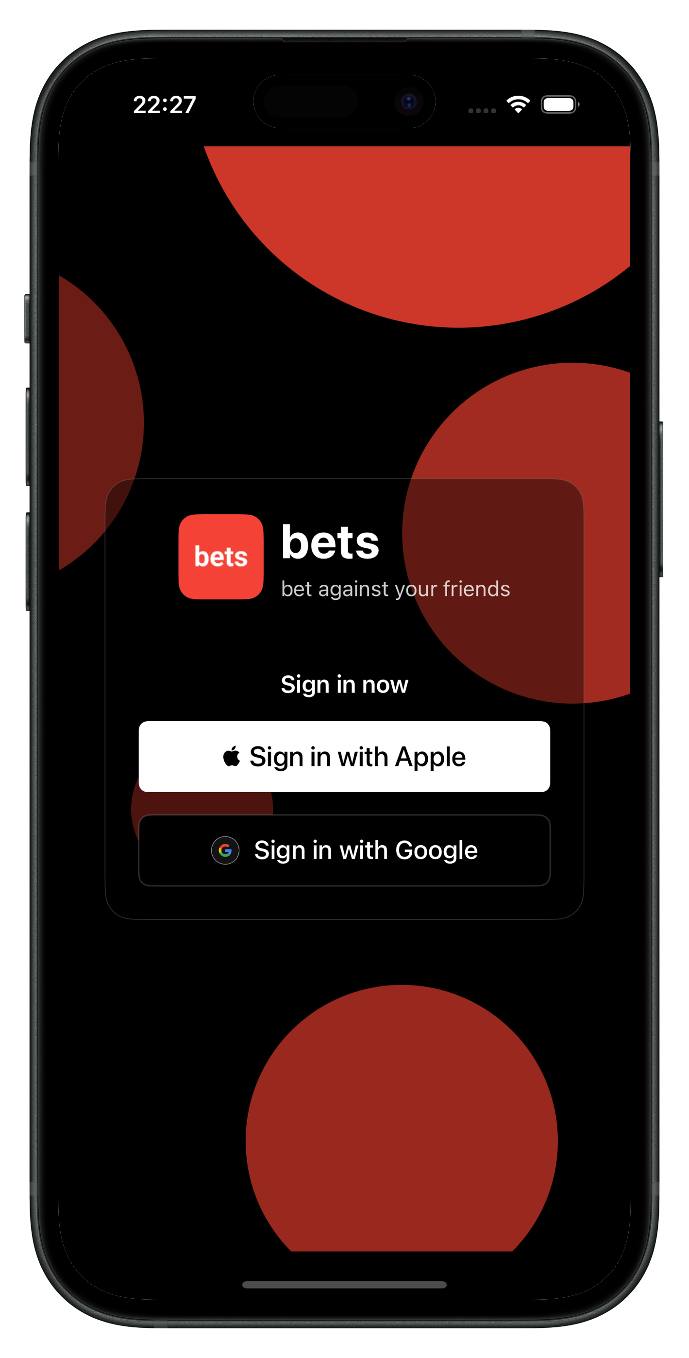 Bets App Screenshot